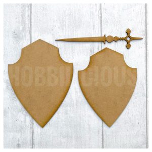 Hobbilicious MDF Shield and Sword